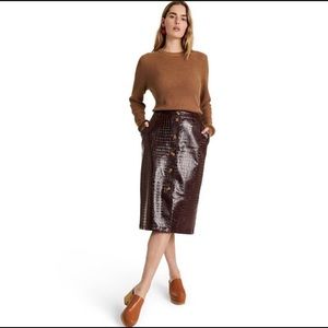 Rachel Comey Vegan Leather Pencil Skirt NWT